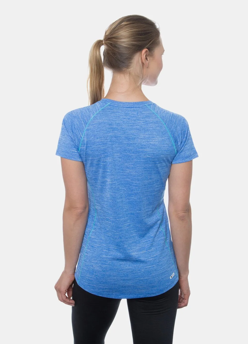 Stratus Heathered Space Dye Short Sleeve V-Neck Tee