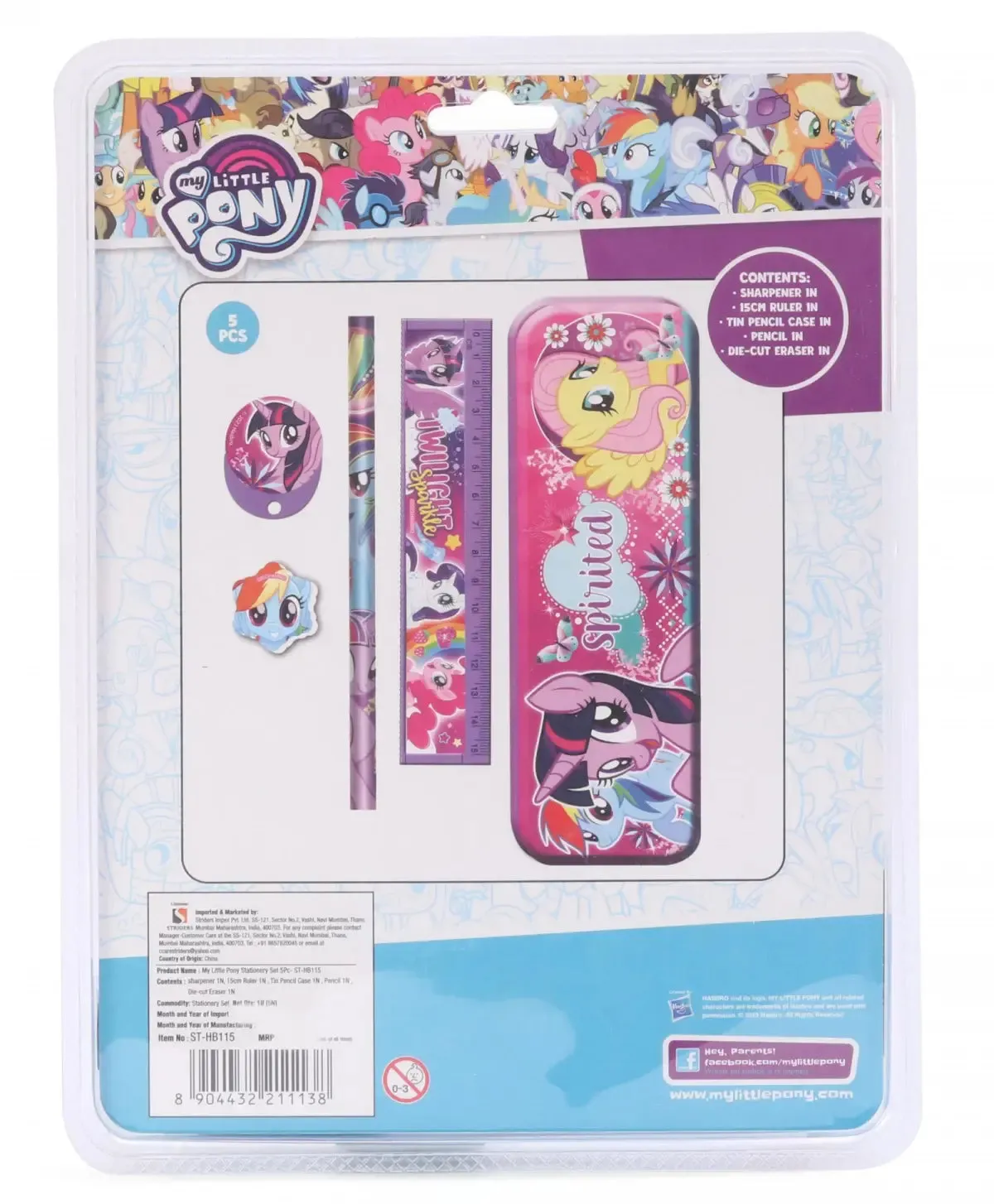 Striders -My Little Pony Stationery Set 5pc- ST-HB115