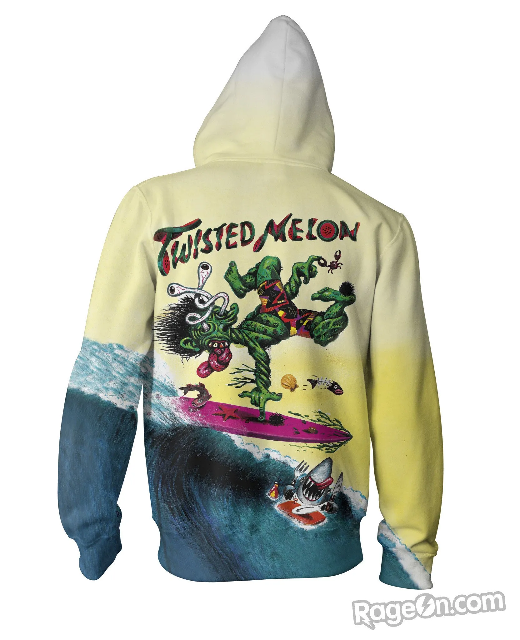 Twisted Melon Zip-Up Hoodie