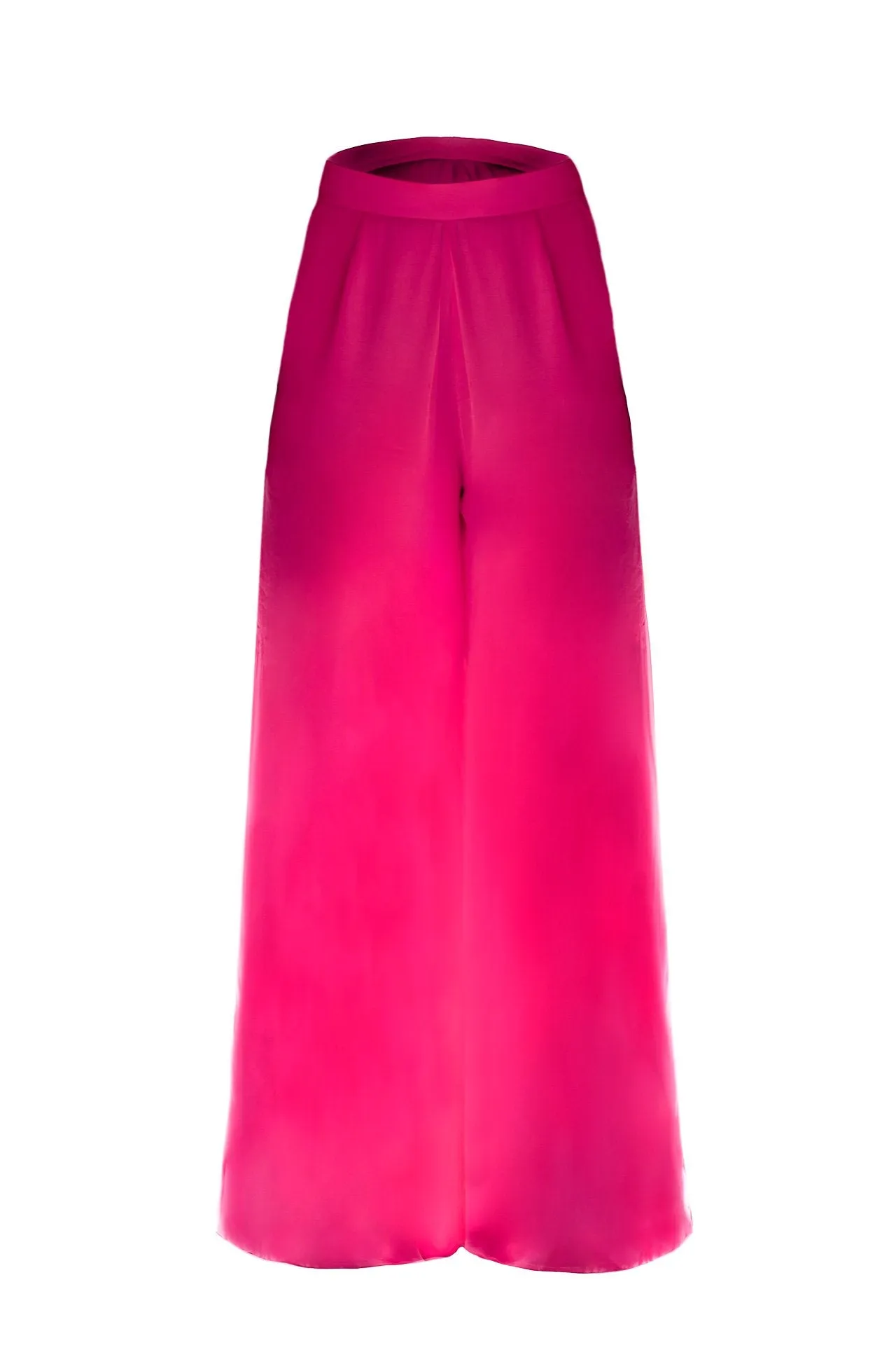 Wide Leg Solid Pink Palazzo Pants